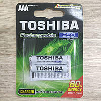 Аккумуляторы AAA минипальчики 900mAh TOSHIBA Ready to Use Ni-MH R03 950mAh 2шт