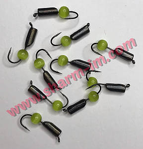 Мормилка вольфрамова Bravo 7230-BN-Y 3.0 мм 0,8 г. Столик з вушком Котячий Око