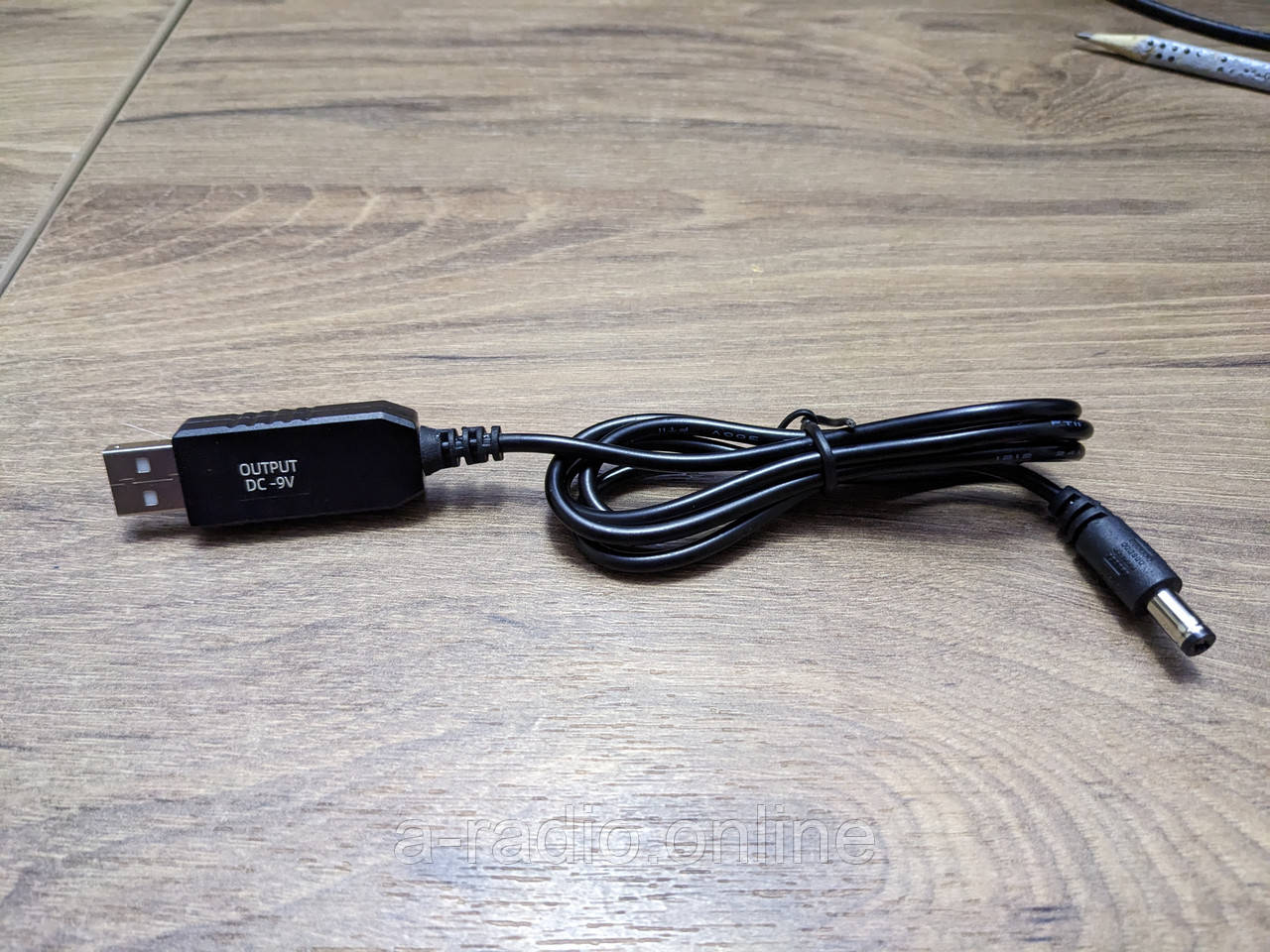 Кабель для роутера DC 5v USB - DC 9V 5.2 mm 9 вольт з перетворювачем