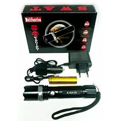 Ліхтарик Swat 8626 XPE акумул. 18650, зарядне, 15*3.2 см