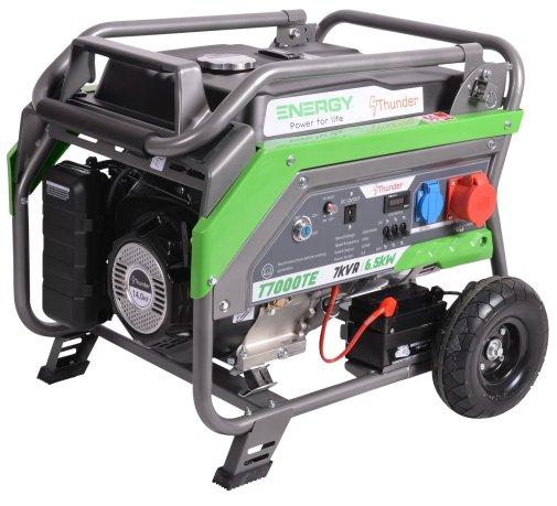 Електрогенератор бензиновий Energy Thunder T7000TE 5.6 кВт/ 7.0 кВА одно/трифазний
