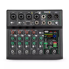 Активний аналоговий пульт мікшерний Manchez G7 (7 каналів) Black