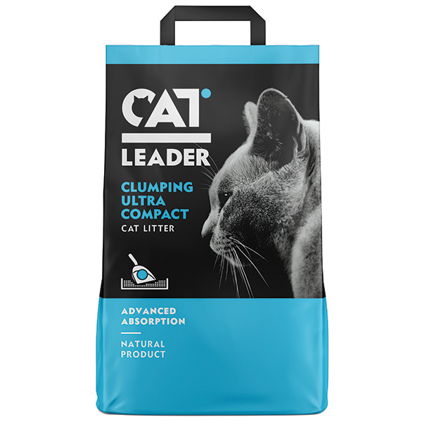 Cat Leader Clumping КЭТ ЛИДЕР ультрагрудкуючий наповнювач в котячий туалет 5 кг