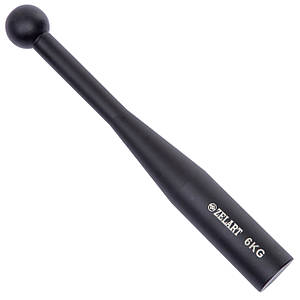 Біта сталева для функціональних тренувань і кросфіту Steel Clubbell Zelart 6 кг