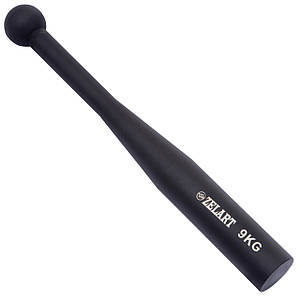 Біта сталева для функціональних тренувань і кросфіту Steel Clubbell Zelart 9 кг