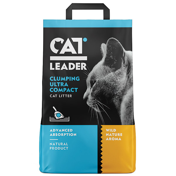 Cat Leader Clumping Wild Nature КЕТ ЛІДЕР АРОМАТ ДИКОЇ ПРИРОДИ ультрагрудкуючий наповнювач в котячий туалет 5 кг