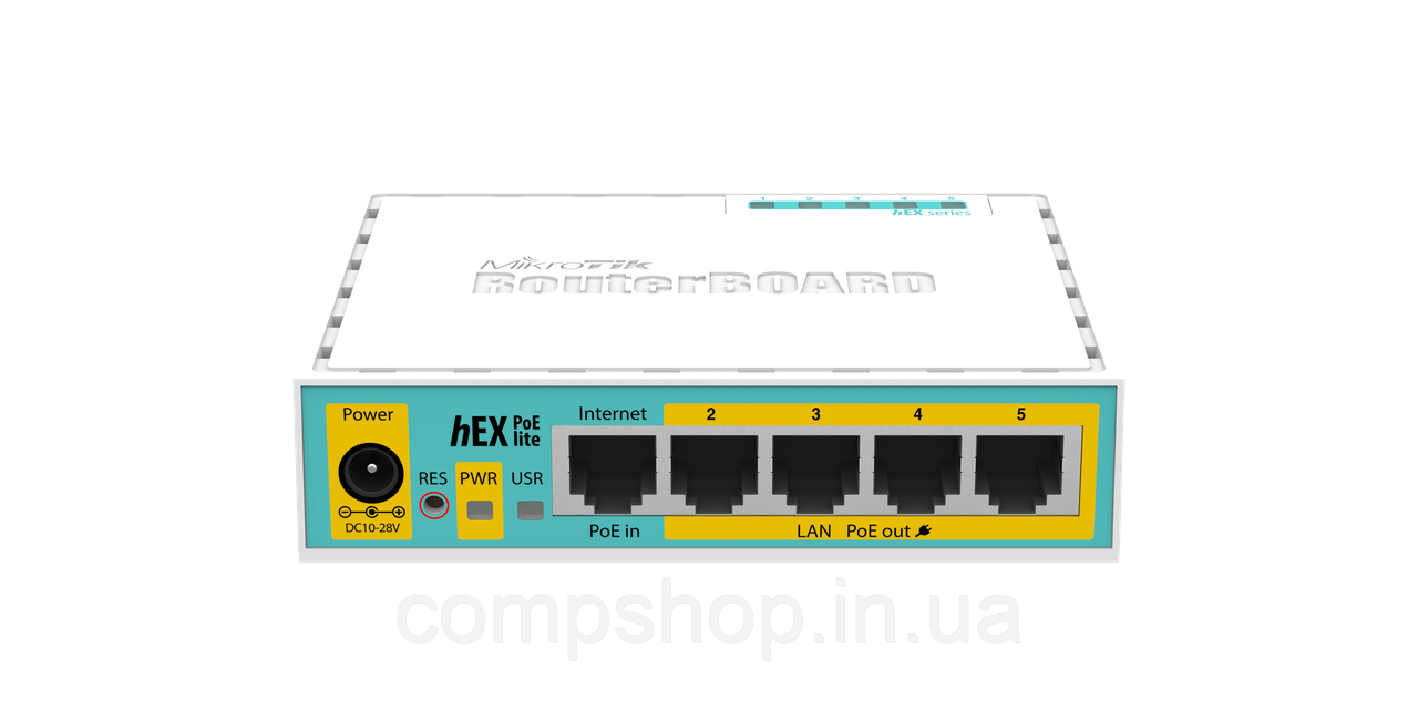 Маршрутизатор MikroTik RB750UPr2 (hex Lite) (PoE, Level4, підходить в якості комутатора, брандмауера, VPN, фото 1