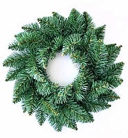 Вінок новорічний різдвяний Ø 40см із штучної хвої зелений Elegant
