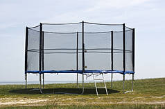 Купити батут для дорослих 465 см із сіткою та волосінню