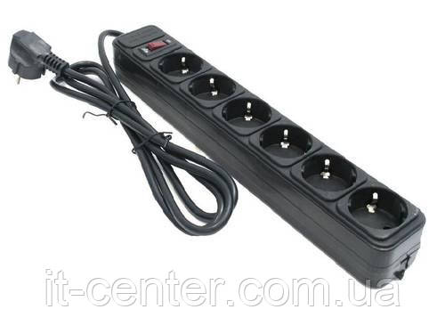 Мережевий фільтр Gembird SPG6-G-15B 6/4.5m Black