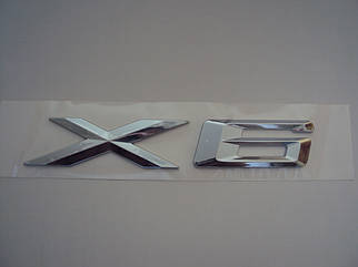 Напис літери на BMW "X6", пластик
