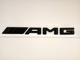 Напис "AMG" на Mercedes, метал, чорна, матова