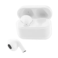 Хорошие беспроводные компактные стильные Bluetooth наушники stereo гарнитура AirPods 5S 5.0 сенсорные (White)