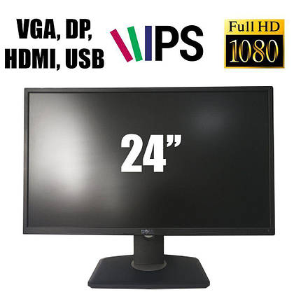 Dell P2417H / 24" (1920х1080) 16:9 IPS WLED / VGA, DP, HDMI, USB Hub / проф. нога / Black, фото 2