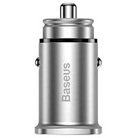 АЗП Baseus Square Metal PD 3.0 QC 4.0+ 30W USB + Type-C (CCALL-AS) Срібний