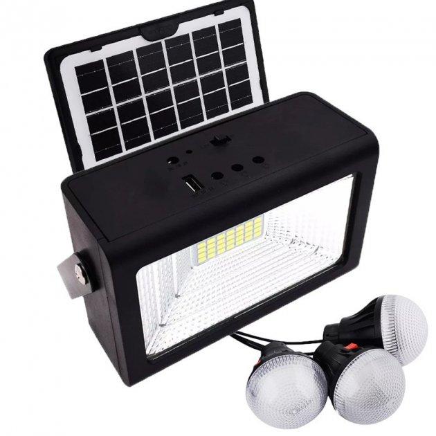 Багатофункціональний LED ліхтар Cclamp CL-03 із сонячною панеллю, 3 лампочки, повербанк