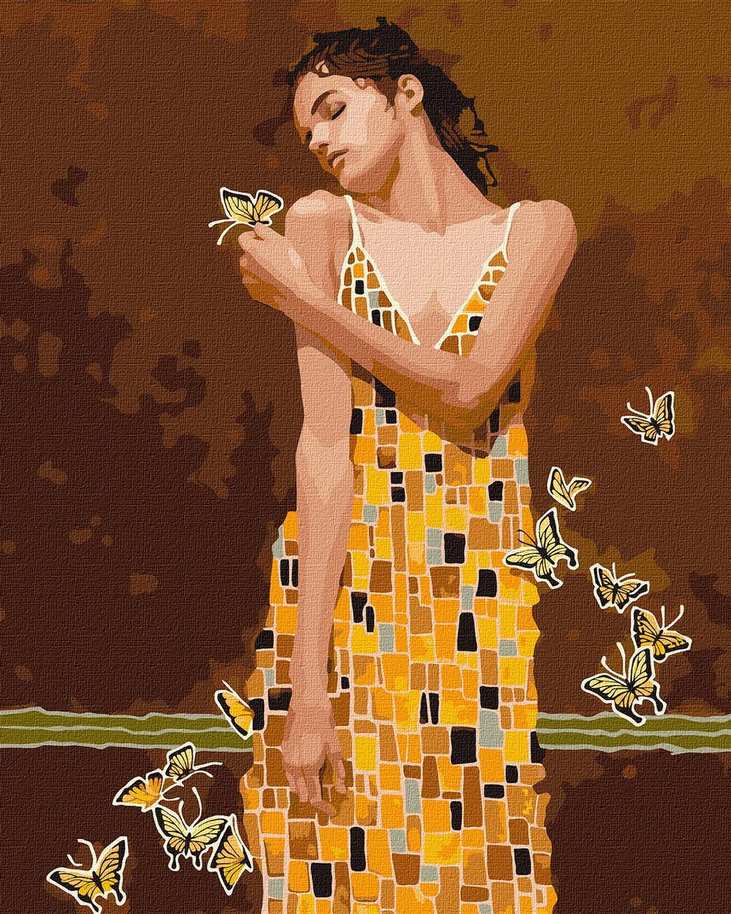 Картина за номерами KHO2600 В обіймах метеликів ©tolstukhin artem, 40x50см. Ідейка