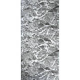 Фактурна самоклеюча 3D панель Чорний мармур В РУЛОНІ 3080x700x3мм, фото 2