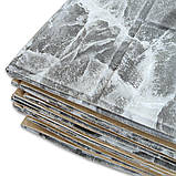 Фактурна самоклеюча 3D панель Чорний мармур В РУЛОНІ 3080x700x3мм, фото 5