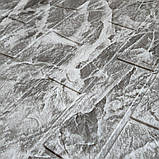 Фактурна самоклеюча 3D панель Чорний мармур В РУЛОНІ 3080x700x3мм, фото 4