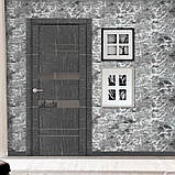 Фактурна самоклеюча 3D панель Чорний мармур В РУЛОНІ 3080x700x3мм, фото 6