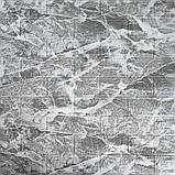 Фактурна самоклеюча 3D панель Чорний мармур В РУЛОНІ 3080x700x3мм, фото 3