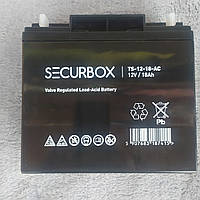 Акумулятор SECURBOX AGM 12 V 18 Ah UPS необслуговуваний