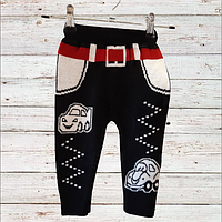 Гамаші дитячі чорні "Машинки"