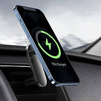 Автотримувач з бездротовою зарядкою Baseus Big Energy 15W, фото 3
