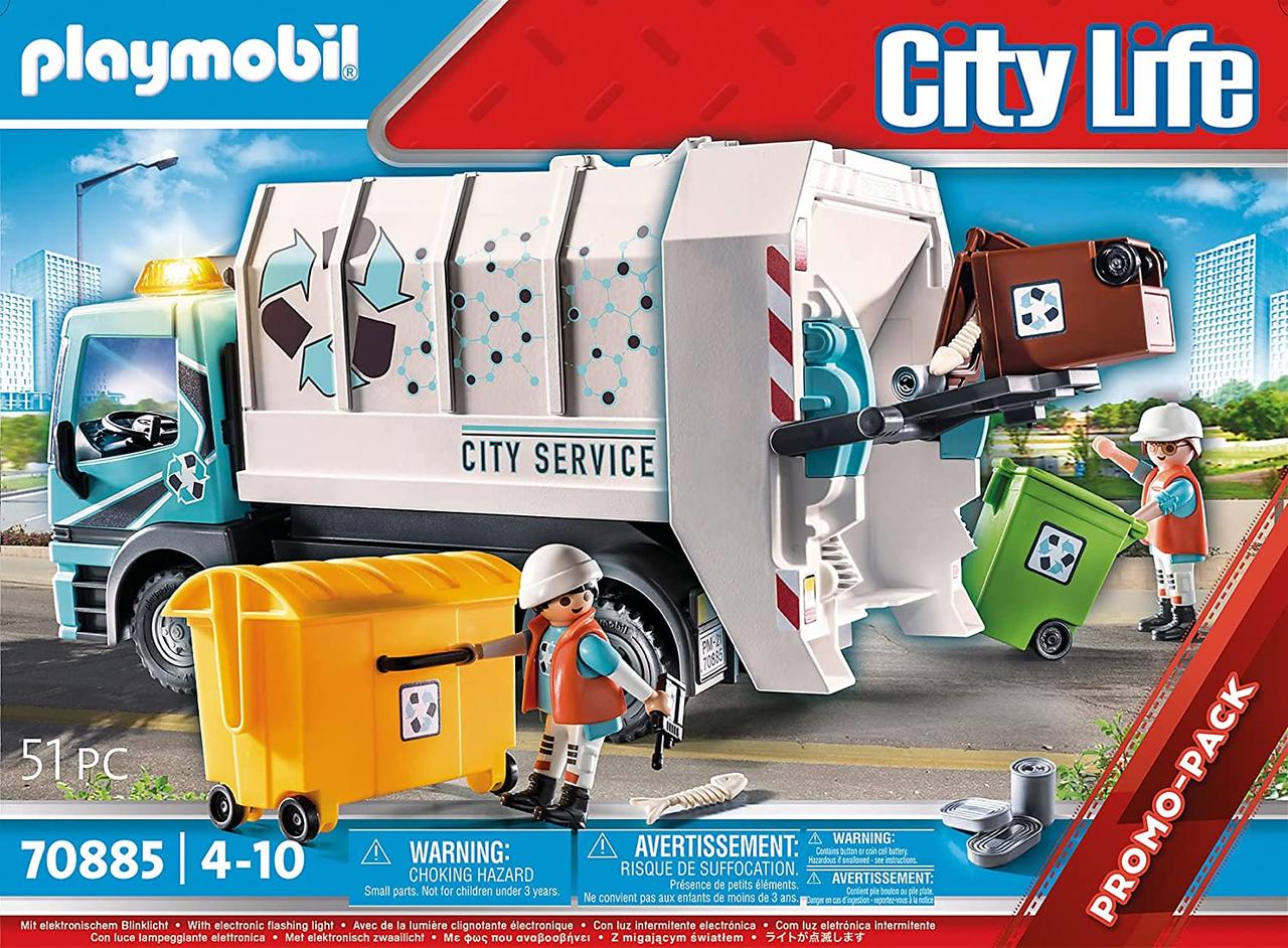 Плеймобил 70885 мусоровоз PLAYMOBIL City Recycling Truck - фото 1 - id-p1735995731