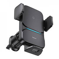Автотримач з бездротовою зарядкою Baseus Wisdom Auto Alignment 15W, фото 6