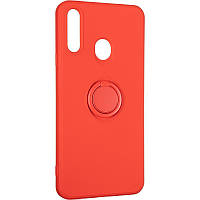 Чехол Fiji Holder Ring для Samsung Galaxy A20s (A207) бампер накладка с подставкой Red