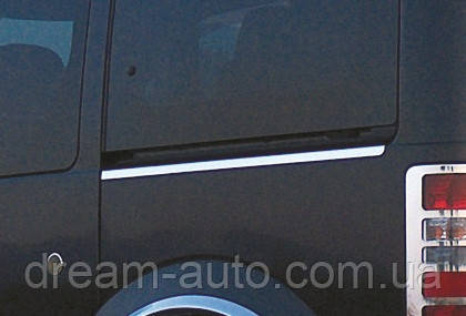 Ford Connect 2002-2006 рр. Молдинги під зсувні двері (неірж.) 1 двері, коротка база, фото 1