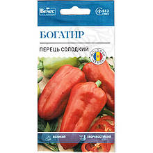 Насіння перцю солодкого, середньостиглого "Богатир" (0,3 г) від ТМ "Велес"