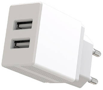 СЗП XO L75 (2 USB 2.4 A) білий