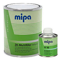 Грунт акриловий Mipa Multifiller світло-сірий 1 л + затверджувач H 10 0.25 л