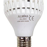 Світлодіодна лампочка 12w Almina DL-2024, лампочка з вбудованим акумулятором, фото 5