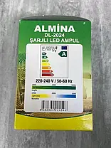 Аварійна лампочка-ліхтарик ALMINA DL-2024 з акумулятором 12 вт, фото 6