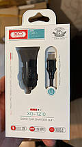 АЗП XO TZ10 + Type-C (2USB 2.4 A) 12 W чорний, фото 4