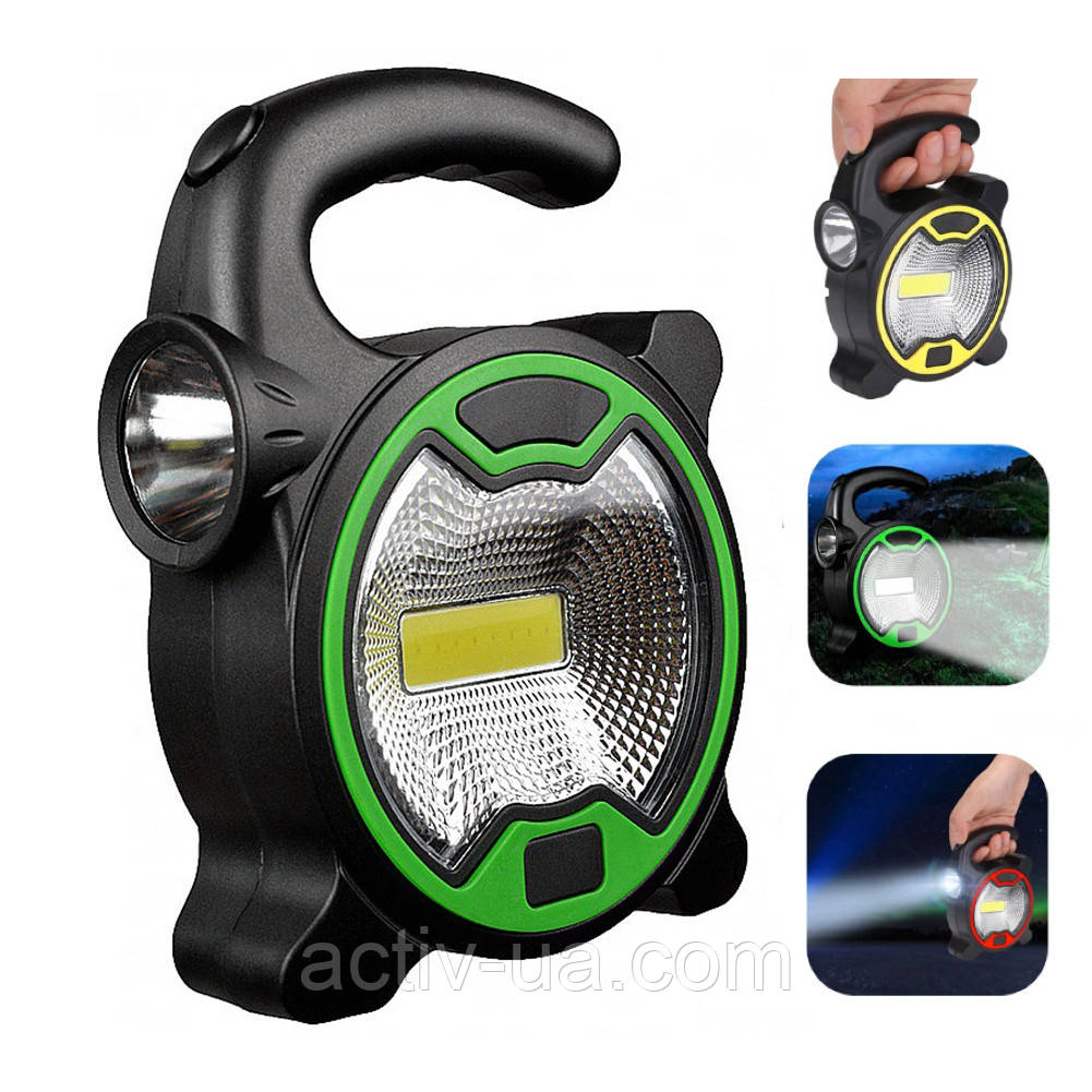 Ліхтар ручний для кемпінгу Kinbelle T-915 на батарейках, 2 режими, фото 1