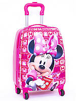 Дитяча валіза на 4 коліщатках Мінні Маус / Minnie Mouse, колір рожевий