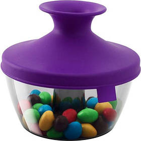 Контейнер із кришкою-дозатором POPSOME CANDY&NUTS, 0,45 л, фіолетовий