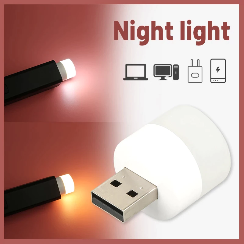 USB LED лампочка холодне світло