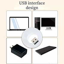USB LED лампочка холодне світло, фото 3