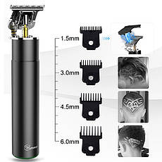 Комбо-набір Hatteker Professional Trimmer + 4D Electric Shaver Black (SK-113-BL+LK-1900-BLK), фото 6