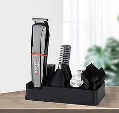 Тример для домашнього використання Hots Men`s Body Grooming Kit 6in1 (LK-860), фото 5