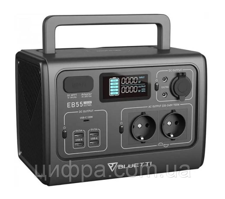 Портативна зарядна станція BLUETTI PowerOak EB55 (537 Вт/г)