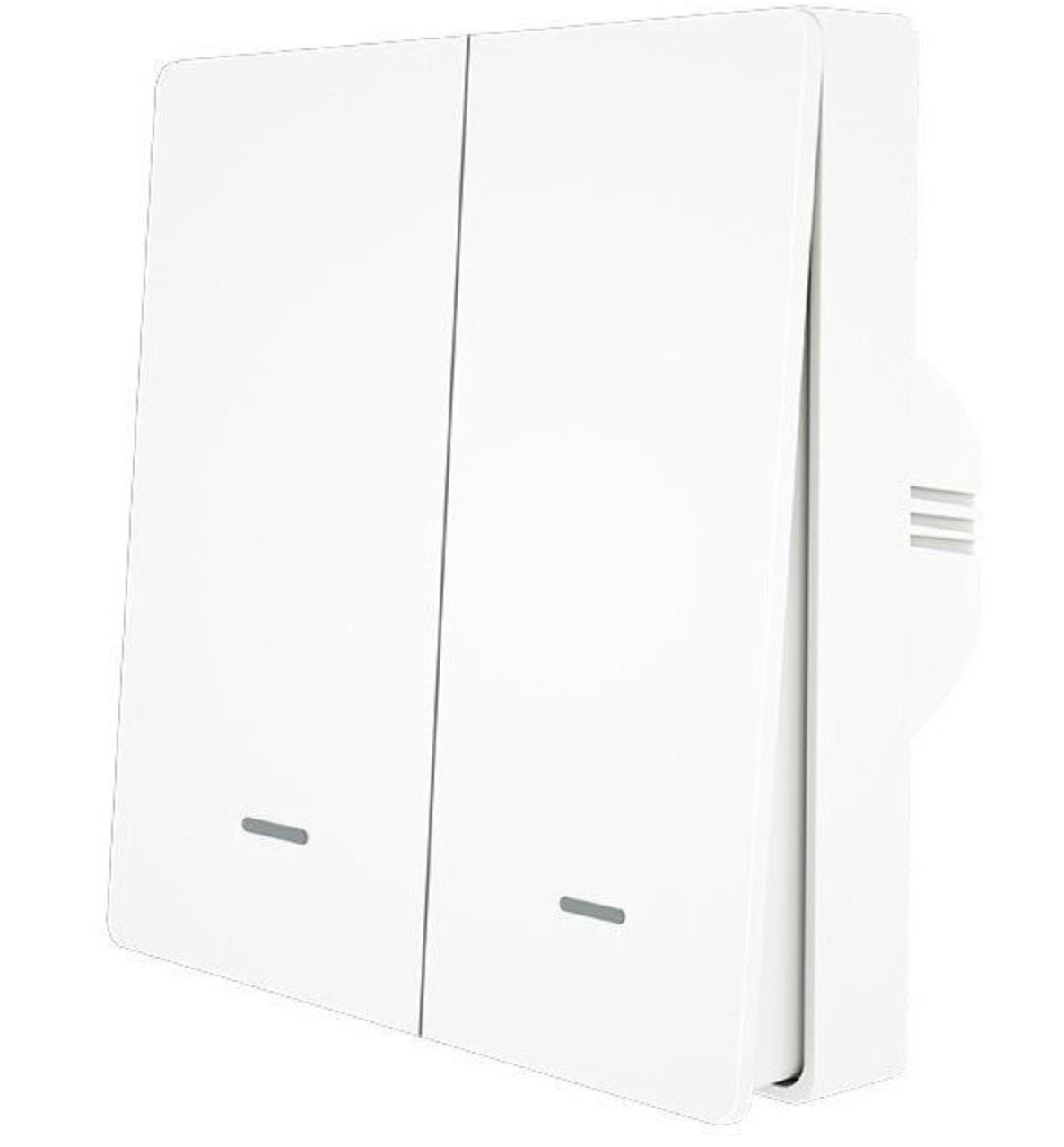 Розумний вимикач MOES Smart Light Switch, 2 клавішний Zigbee Tuya 2MQTT, універсальний з нулем та без