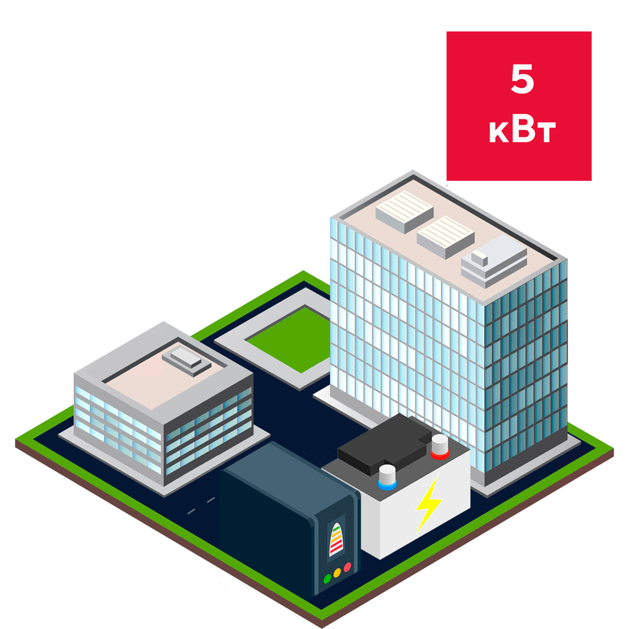 Готове енерго рішення "Потужний" 5 кВт автономної роботи Deye 5 kW + АКБ Deye SE-G5.1 PRO B
