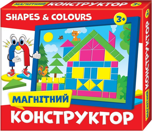 Магнітний конструктор SHAPES & COLOURS (Ранок)